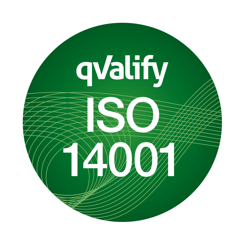 ISO 14001 CERTIFIKERINGSMÄRKE GRÖN